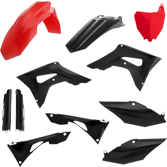 ACERBIS Full Replacement Body Kit - Red/Black 2736251018 - Howling Moto