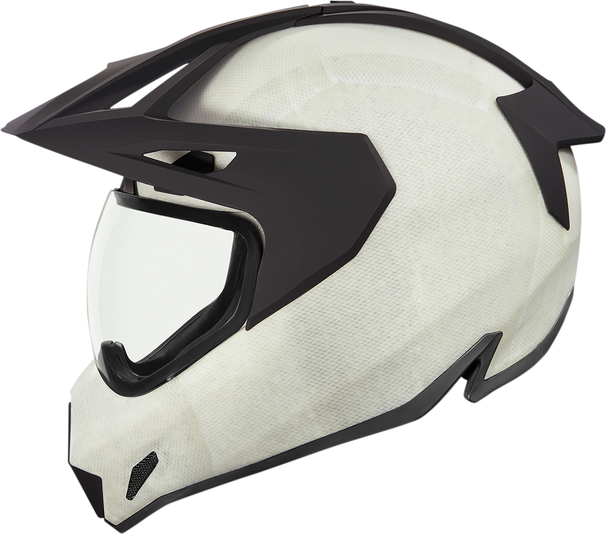 White ICON Variant Pro™ Construct helmet in medium size, featuring sleek design and adjustable straps.