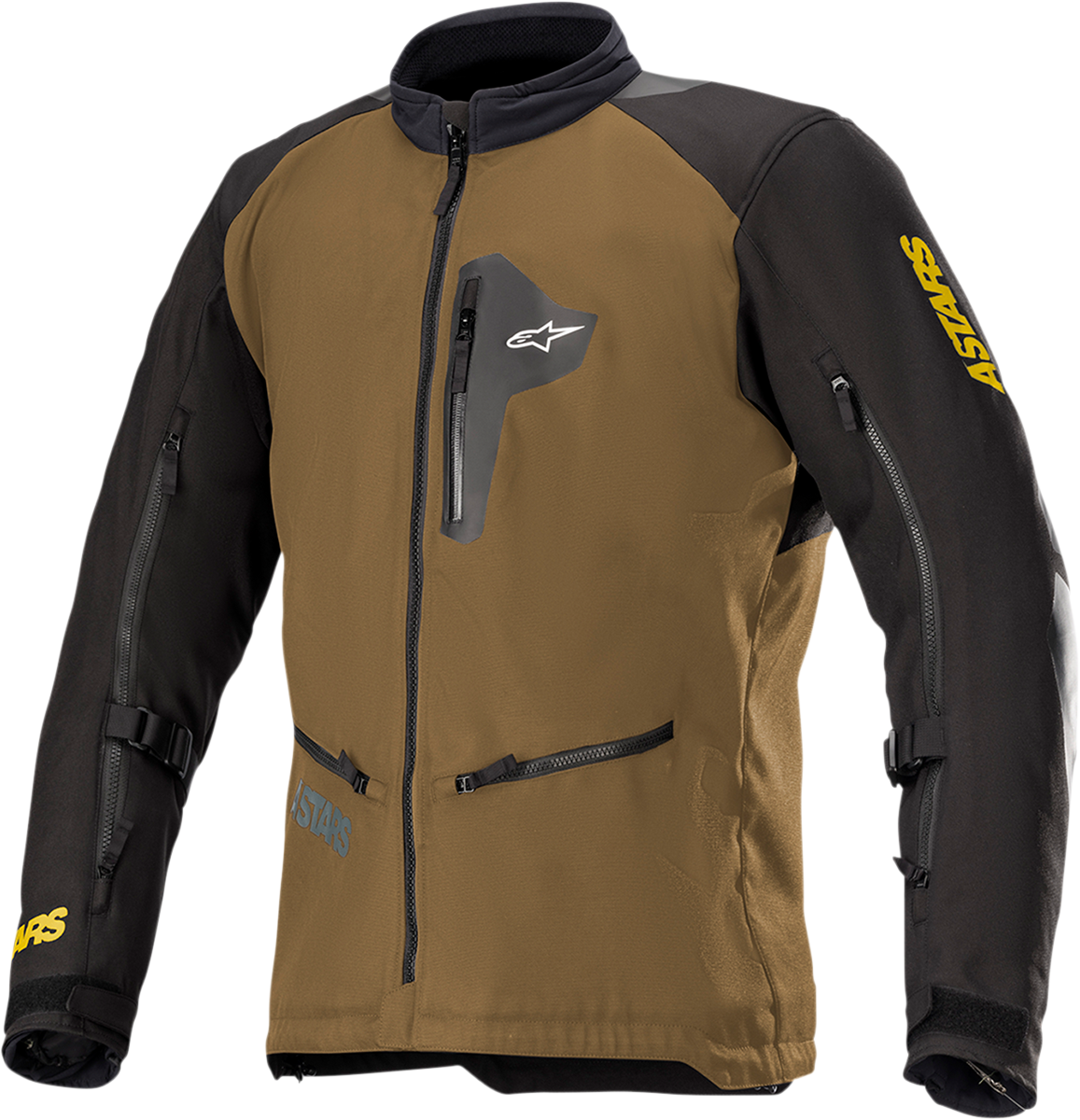 Alpinestars Venture XT camel jacket in 3XL with a snug fit and durable fabric, displayed on a plain background.