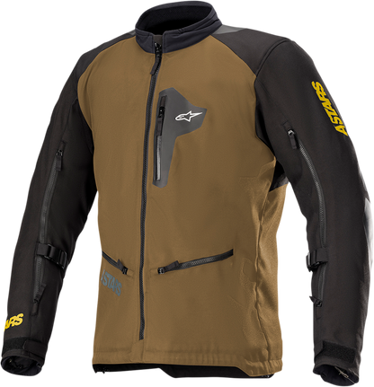 Alpinestars Venture XT camel jacket in 3XL with a snug fit and durable fabric, displayed on a plain background.