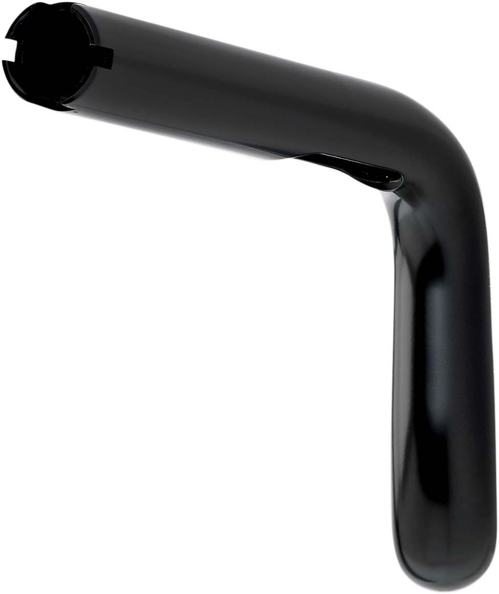 Black BILTWELL Tracker High Oversized Handlebars for motorcycles, featuring a sturdy design and distinctive high-rise profile.
