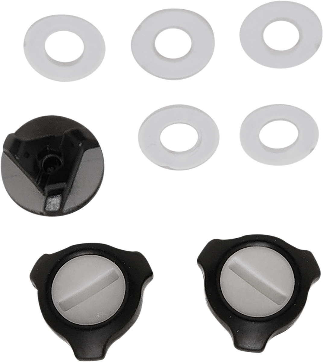 Bill's Exhausts AFX FX-17/17Y Peak Screw Kit for helmets, showing multiple screws and hardware components on a white background.
