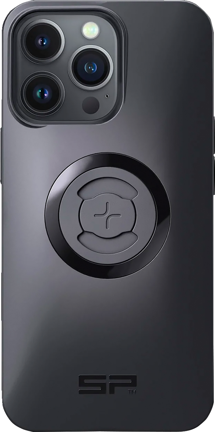 SP CONNECT SPC+ case on iPhone 13 Pro showing protective phone cover with textured design and secure fit.