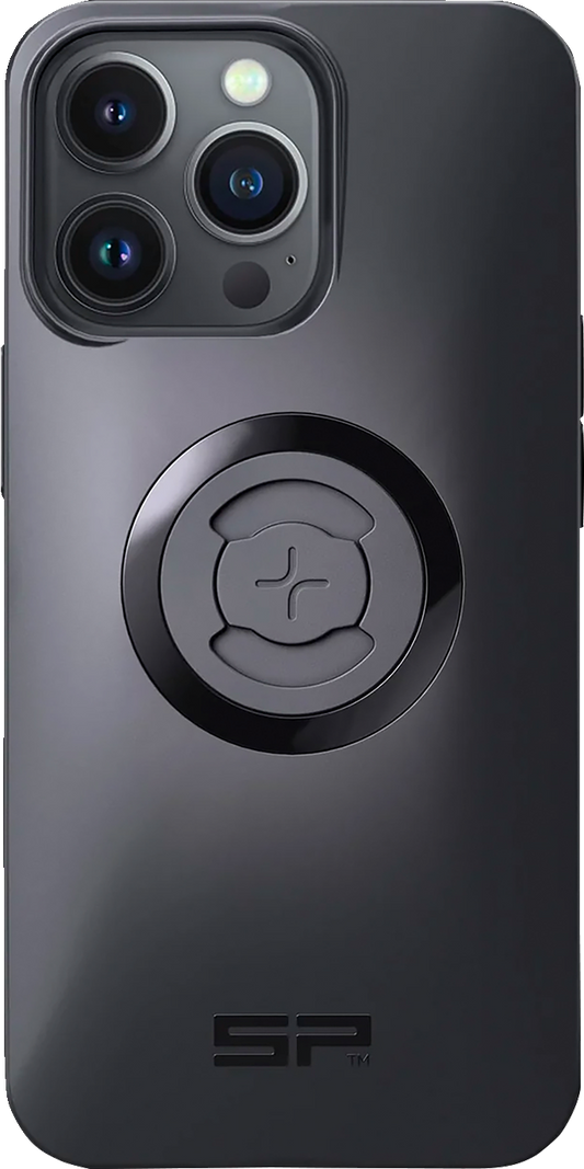 SP CONNECT SPC+ case on iPhone 13 Pro showing protective phone cover with textured design and secure fit.