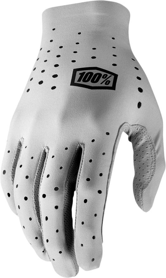 100% Sling MTB Gloves - Gray - Small 10019-00005 - Howling Moto