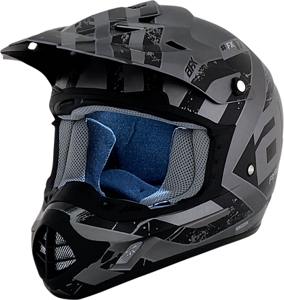 Bill's Exhausts AFX FX-17 helmet in Frost Gray and Matte Black, medium size, with a full-face design and sleek finish.