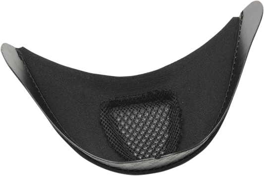 Black ICON Airframe Pro™ chin curtain for motorcycle helmets, featuring Bill's Exhausts branding and helmet parts design.