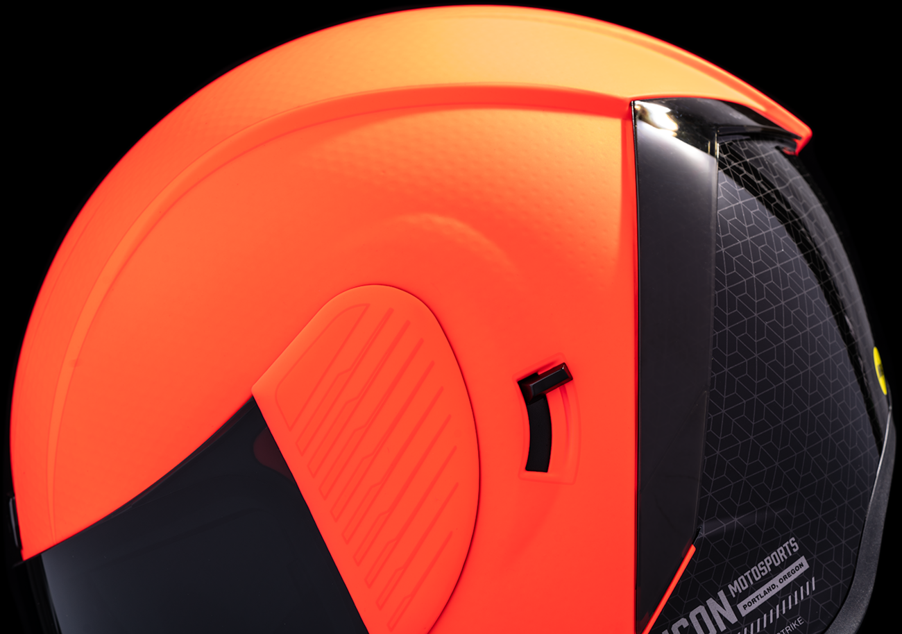 Red ICON Airform™ MIPS® Counterstrike helmet in XS size, showcasing the helmet's sleek design and safety features.