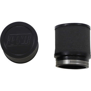 UNI FILTER PK-92 high-flow street bike air filter, universal fit, 2-1/8" to 2-1/4" ID, for motorcycle air intake systems.