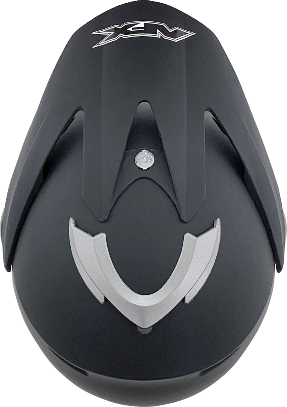 Bill's Exhausts AFX FX-37X helmet in matte black, XL size, featuring a sleek aerodynamic design and clear visor.