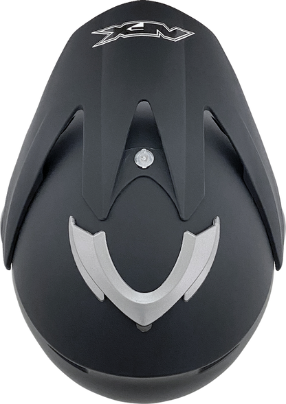 Bill's Exhausts AFX FX-37X helmet in matte black, XL size, featuring a sleek aerodynamic design and clear visor.