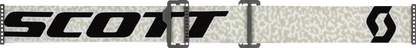 Scott Prospect Amplifier Goggle in white and black with rose tinted lenses, designed for motorcycle or motocross riding.