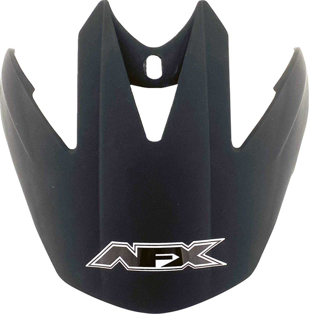 Matte black AFX FX-37X motorcycle helmet visor, compatible with Bill's Exhausts helmets, with clear protective lens.
