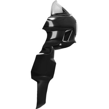 SADDLEMEN fairing lowers for Harley-Davidson Softail, Fat Bob, FXR, seat accessories with sleek black finish