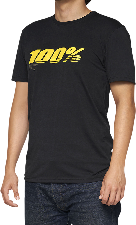 100% Tech Speed T-Shirt - Black - XL 35030-001-13 - Howling Moto