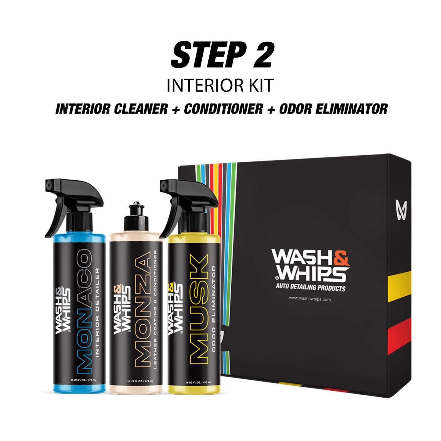 WASH&WHIPS CLEAN - Interior Car Wash Kit (Step 2) - Howling Moto