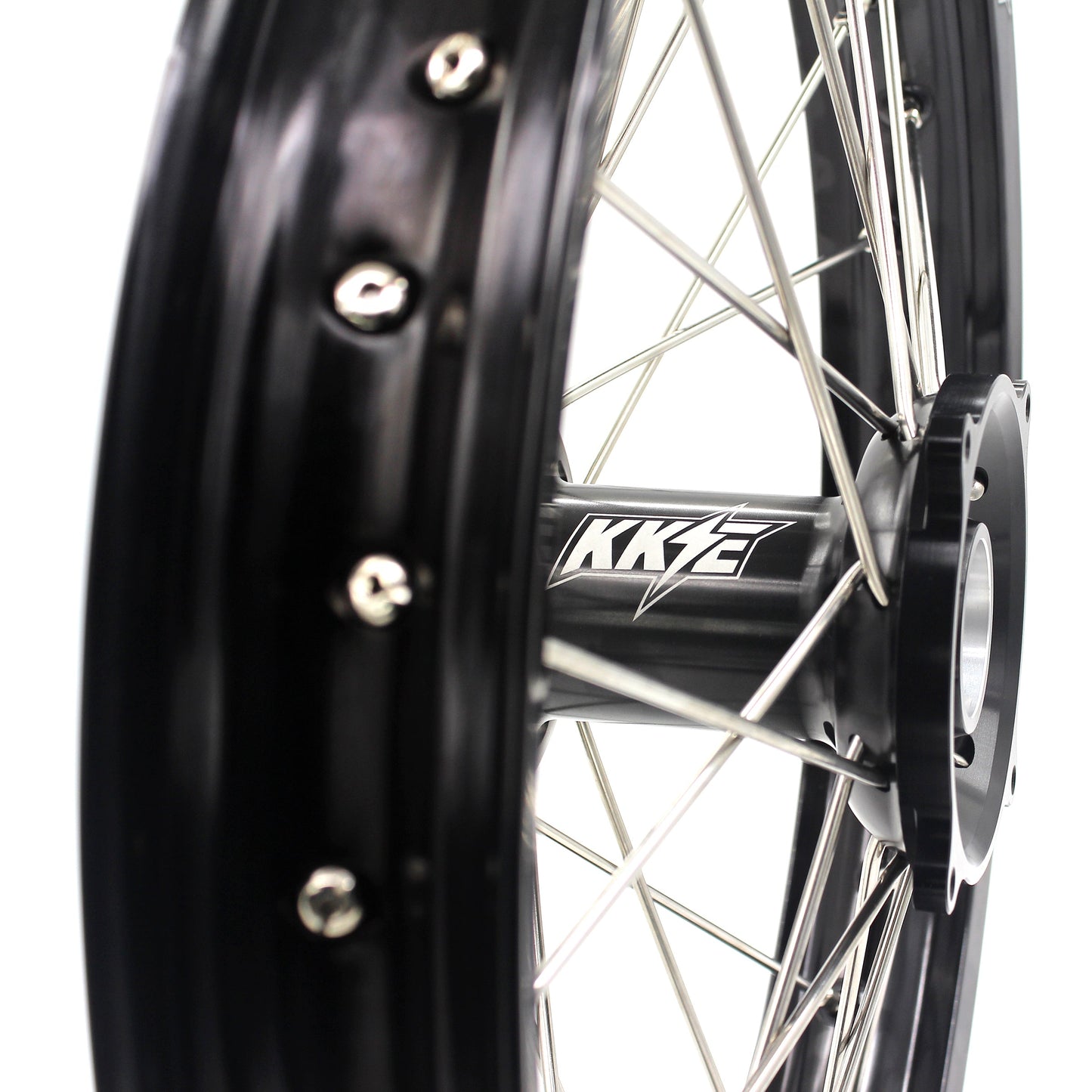 KKE 21" 19" Alloy Wheels Rims For HONDA CR125R CR250R CRF250R CRF450R Black - Howling Moto