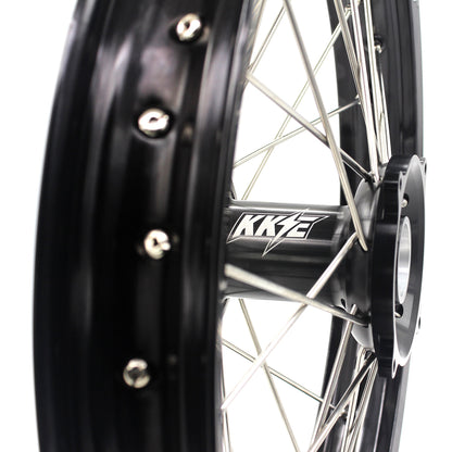 KKE 21" 19" Alloy Wheels Rims For HONDA CR125R CR250R CRF250R CRF450R Black - Howling Moto