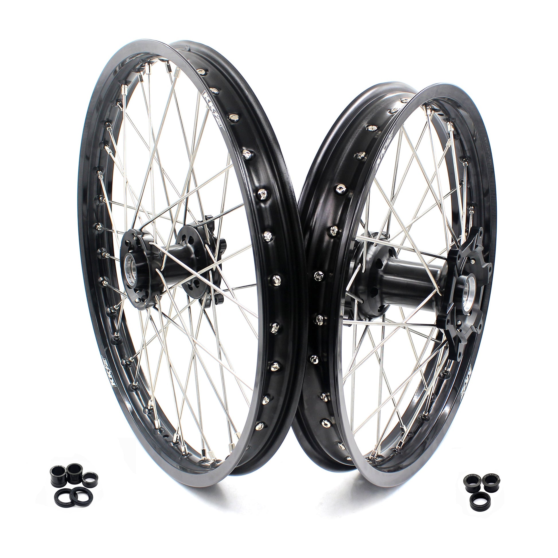 KKE 21" 19" Alloy Wheels Rims For HONDA CR125R CR250R CRF250R CRF450R Black - Howling Moto