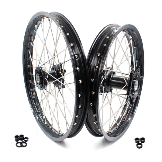 KKE 21" 19" Alloy Wheels Rims For HONDA CR125R CR250R CRF250R CRF450R Black - Howling Moto