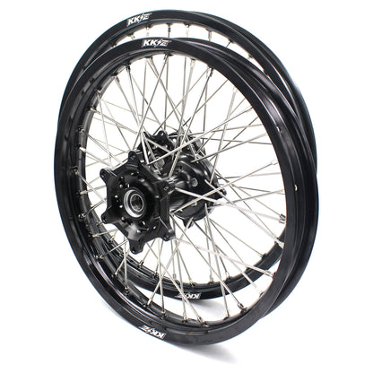 KKE 21" 19" Alloy Wheels Rims For HONDA CR125R CR250R CRF250R CRF450R Black - Howling Moto