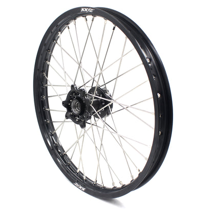 KKE 21" 19" Alloy Wheels Rims For HONDA CR125R CR250R CRF250R CRF450R Black - Howling Moto