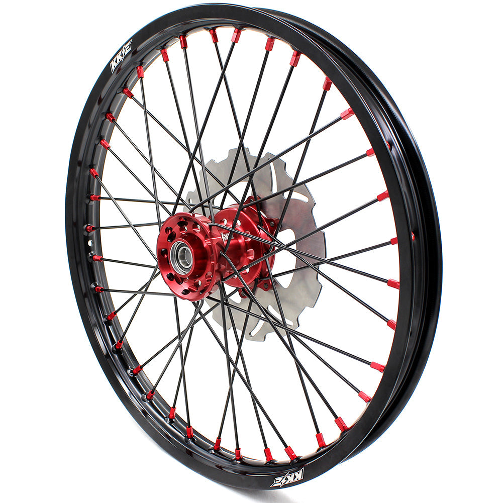 KKE 21&18 21&19 Wheels for Honda CR125R 1998-2001 CR250R 1997 Black Spokes - Howling Moto