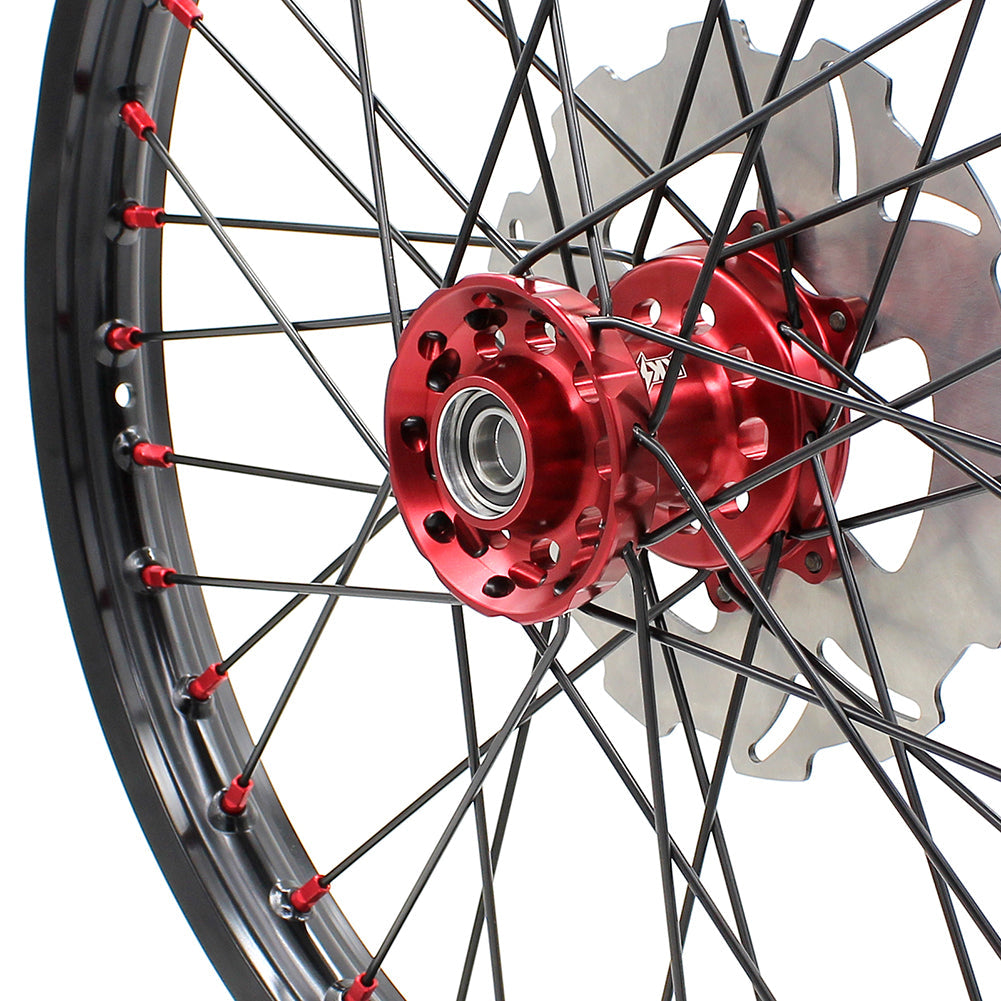 KKE 21&18 21&19 Wheels for Honda CR125R 1998-2001 CR250R 1997 Black Spokes - Howling Moto
