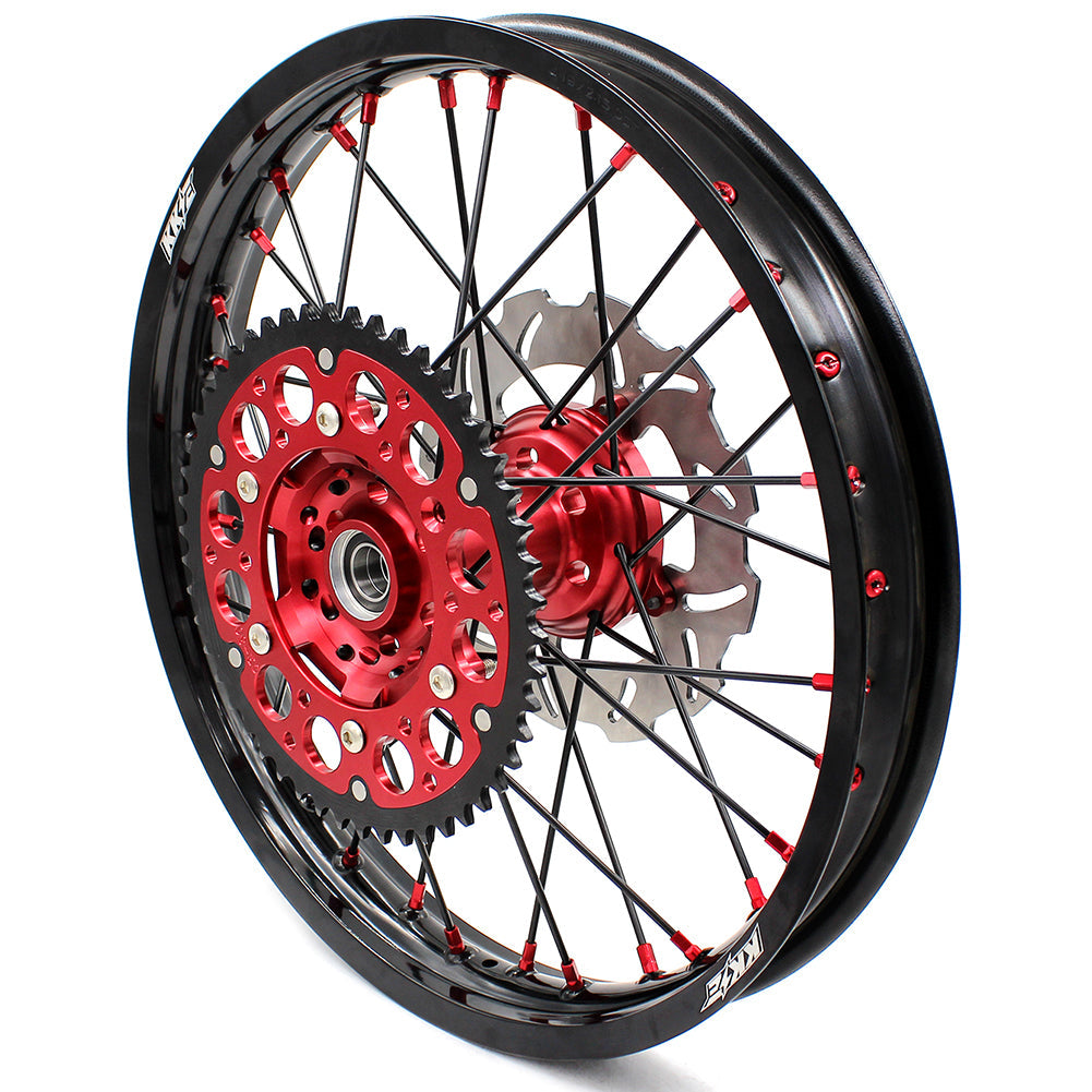KKE 21&18 21&19 Wheels for Honda CR125R 1998-2001 CR250R 1997 Black Spokes - Howling Moto