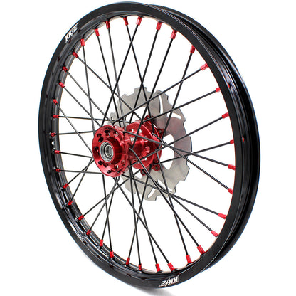 KKE 21&18 21&19 Wheels for HONDA XR650R 2000-2008 Discs Black Spokes