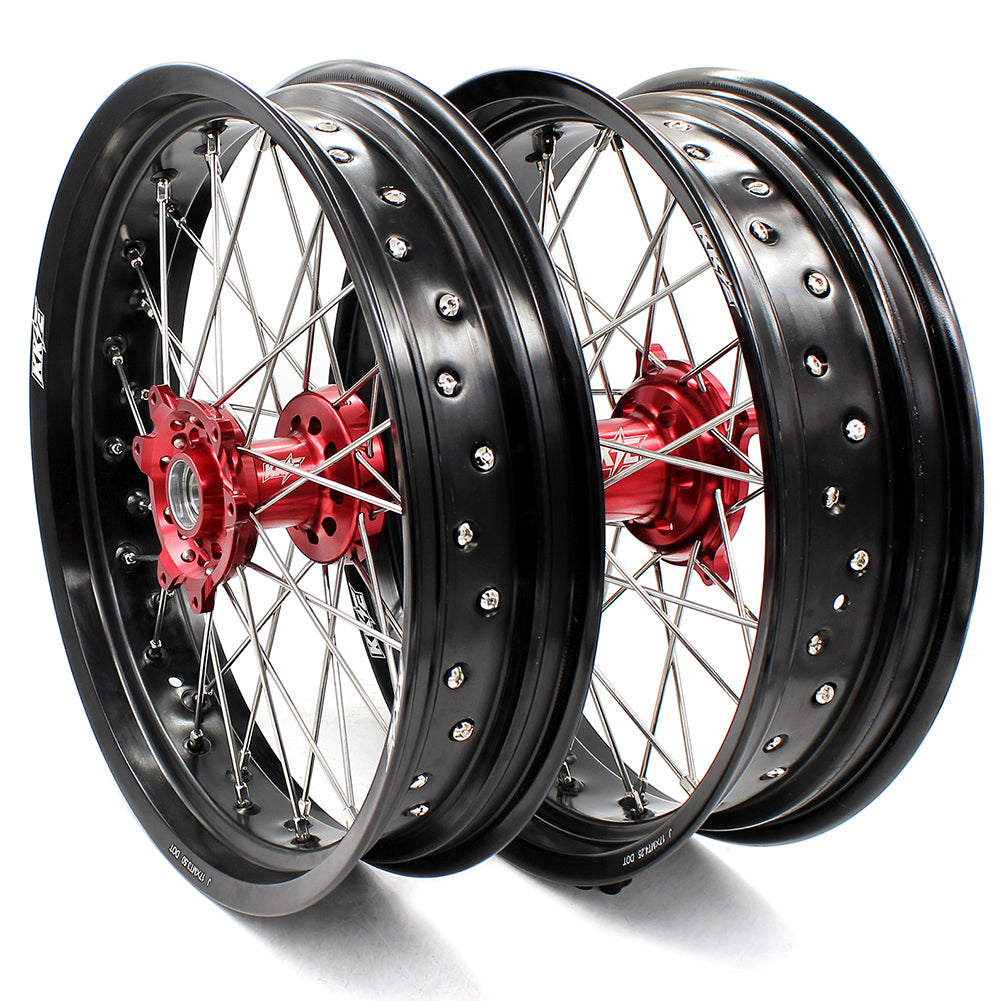 KKE 3.5 & 4.25 Supermoto Wheels for Honda CRF250R 2014-2025 CRF450R 2013-2025 CRF450X 2019-2025 - Howling Moto