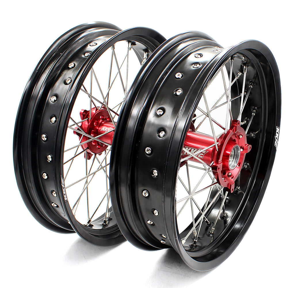 KKE 3.5 & 4.25 Supermoto Wheels for Honda CRF250R 2014-2025 CRF450R 2013-2025 CRF450X 2019-2025 - Howling Moto