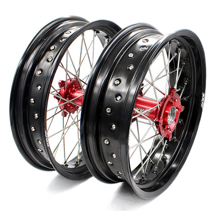 KKE 3.5 & 4.25 Supermoto Wheels for Honda CRF250R 2014-2025 CRF450R 2013-2025 CRF450X 2019-2025 - Howling Moto