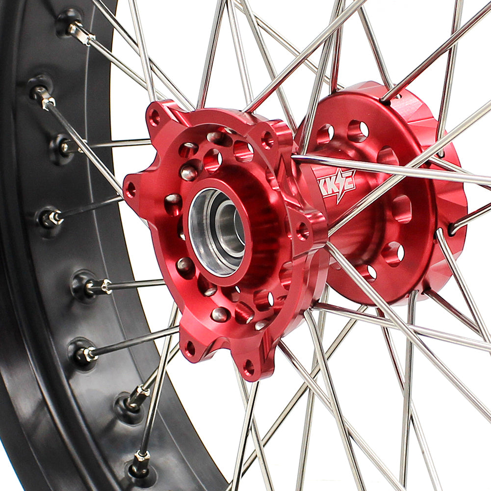 KKE 3.5 & 4.25 Supermoto Wheels for Honda CRF250R 2014-2025 CRF450R 2013-2025 CRF450X 2019-2025 - Howling Moto