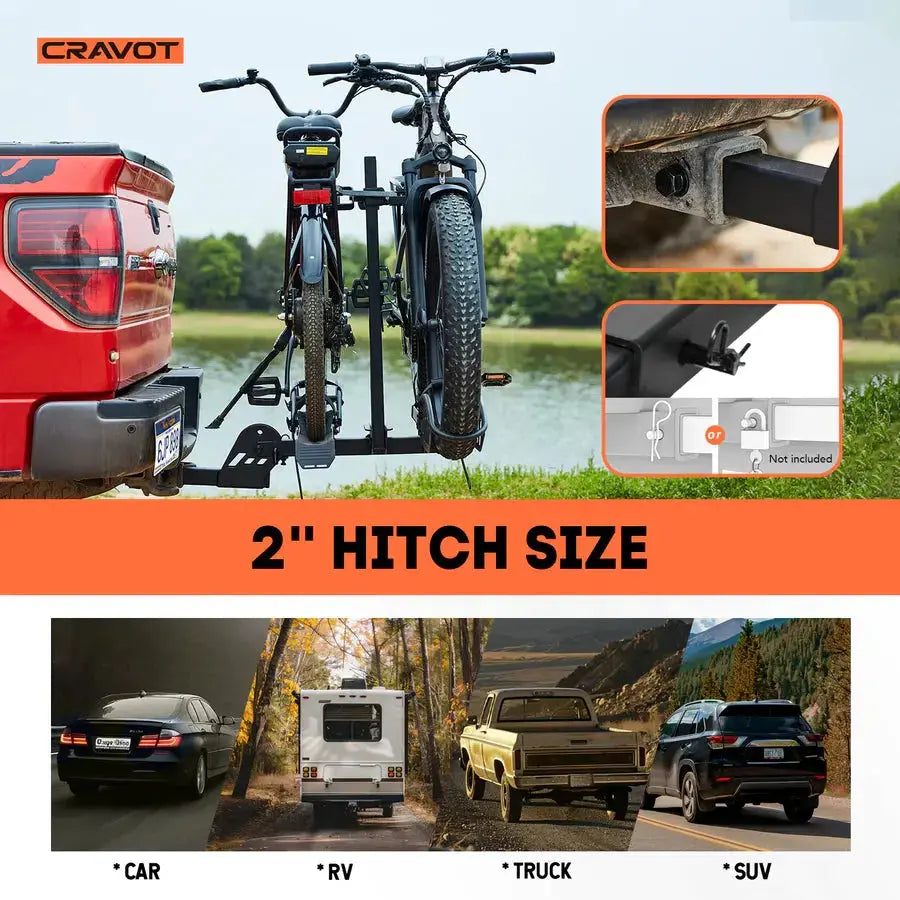CRAVOT CyberRack E1 (25) Hitch Bike Rack - Howling Moto