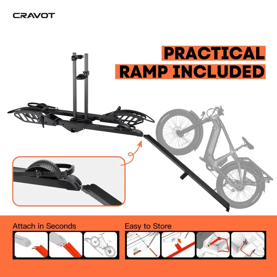 CRAVOT CyberRack E2 (25)  Hitch Bike Rack - Howling Moto