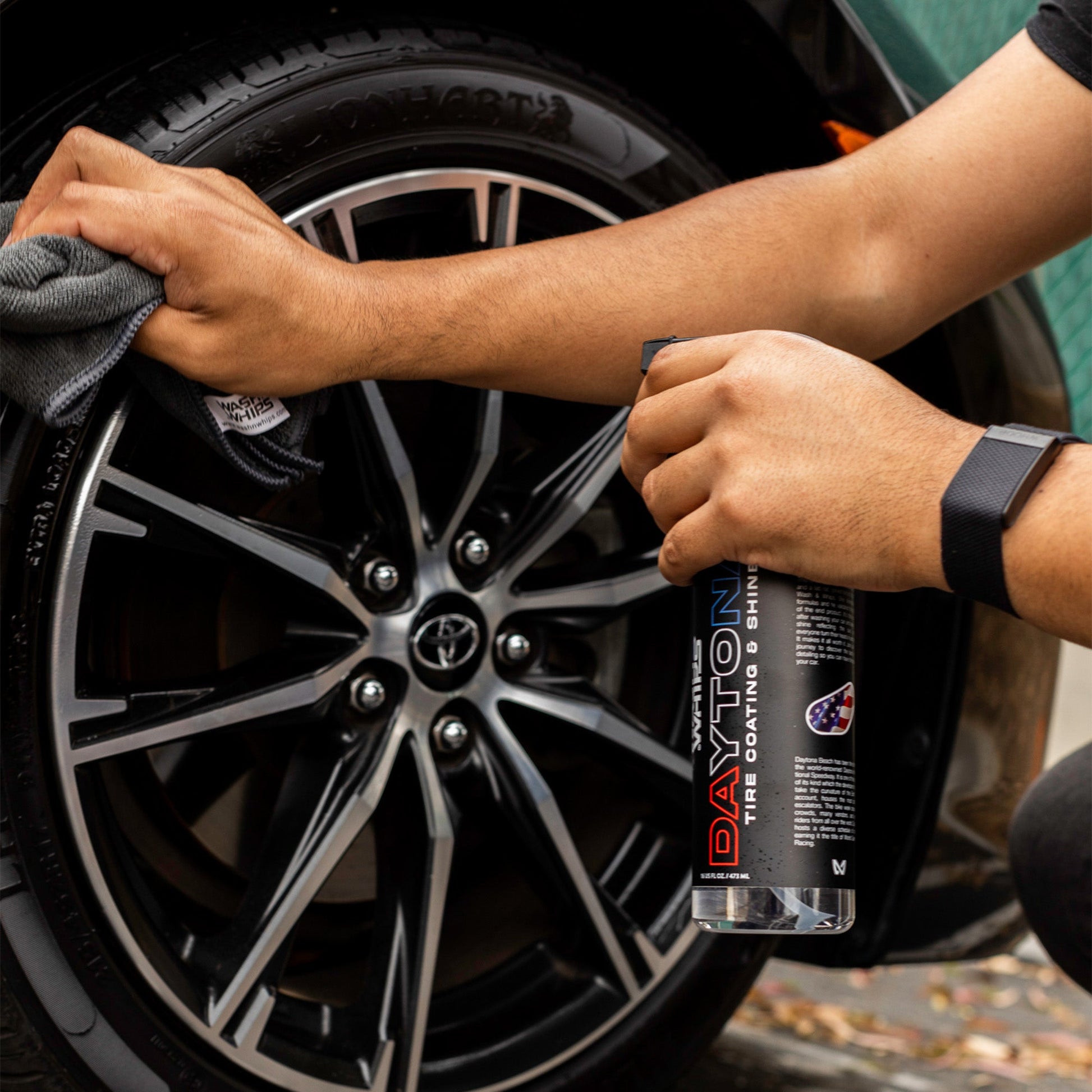 WASH&WHIPS Quick Detailing Pro Kit for Auto Detailing - 16-Piece Complete Car Care Set - Howling Moto