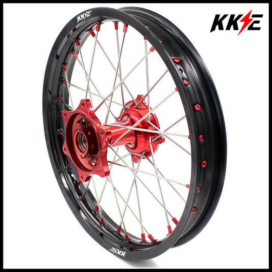 KKE 2.15*19 Casting Rear Wheel Rim fit HONDA CRF250R 04-13 CRF450R 02-12 Red Nipple - Howling Moto