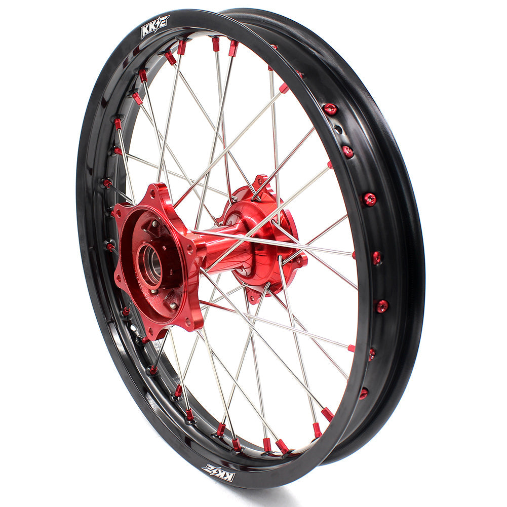 KKE 2.15*19 Casting Rear Wheel Rim fit HONDA CRF250R 04-13 CRF450R 02-12 Red Nipple - Howling Moto