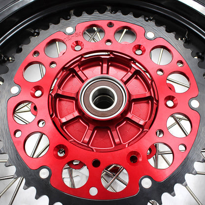 KKE 17 Inch Cush Drive Supermoto Wheels CST Tires For HONDA XR650R 2000-2008 Disc - Howling Moto