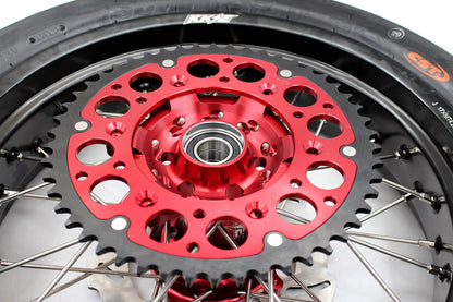 KKE 17" Supermoto Wheels Tires For HONDA CRF250R 04-13 CRF450R 02-12