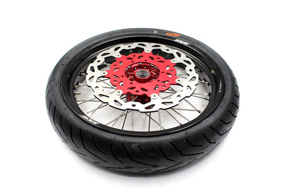 KKE 17" Supermoto Wheels Tires For HONDA CRF250R 04-13 CRF450R 02-12