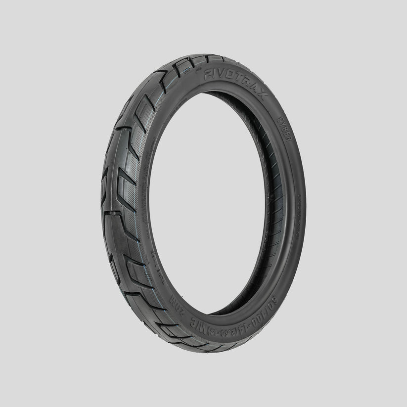 PIVOTRAX Cyber Street tire for E-Moto and Supermoto, tread pattern view