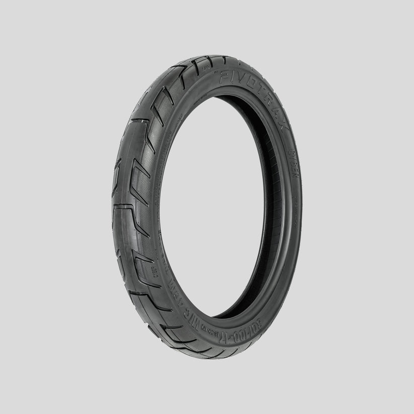PIVOTRAX Cyber Street tire for E-Moto and Supermoto, CY17-4 tread design