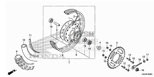 Honda XR/CRF50 Rear Wheel