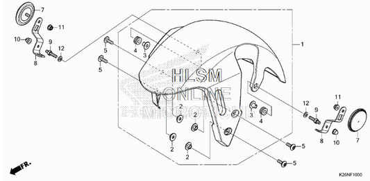 Honda Front Fender Grom 2022+