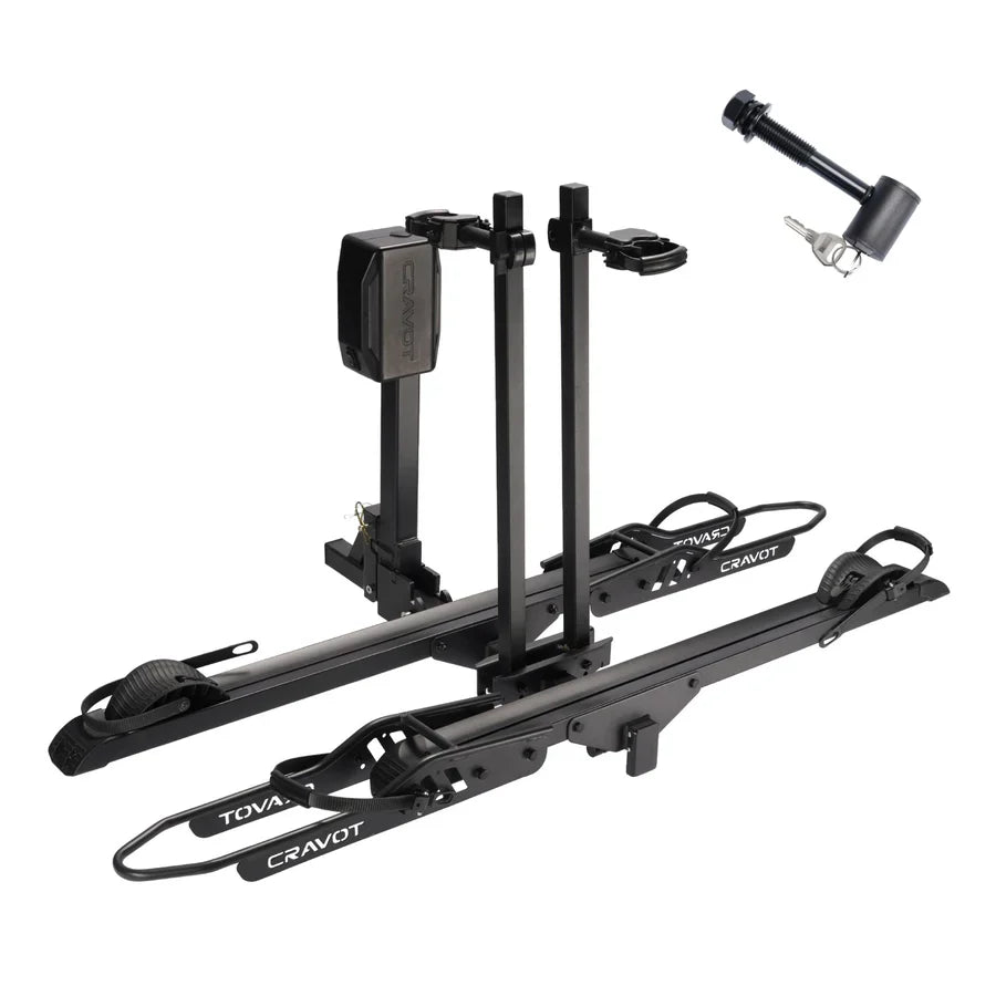 CyberRack E2 Electric Hitch Bike Rack, 2’’ Receiver, 200 LBS Capacity | CRAVOT