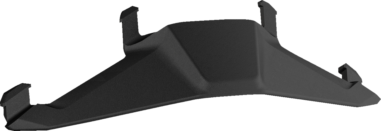Black Scott Fury Nose Guard for motorcycle helmets, designed to protect the nose area during riding.