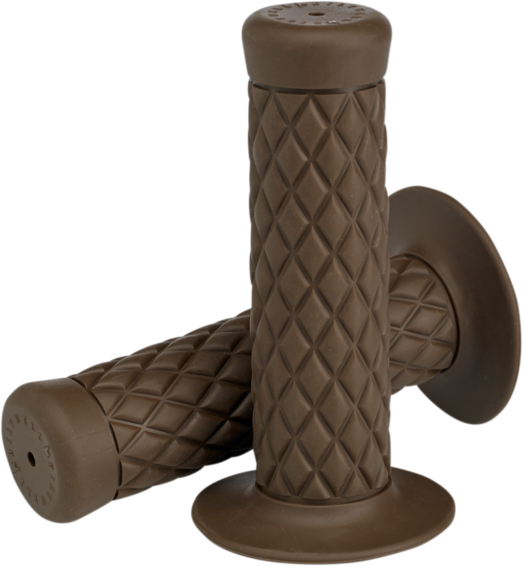 BILTWell Thruster 1-inch motorcycle grips in chocolate color, designed for comfortable grip and stylish look.