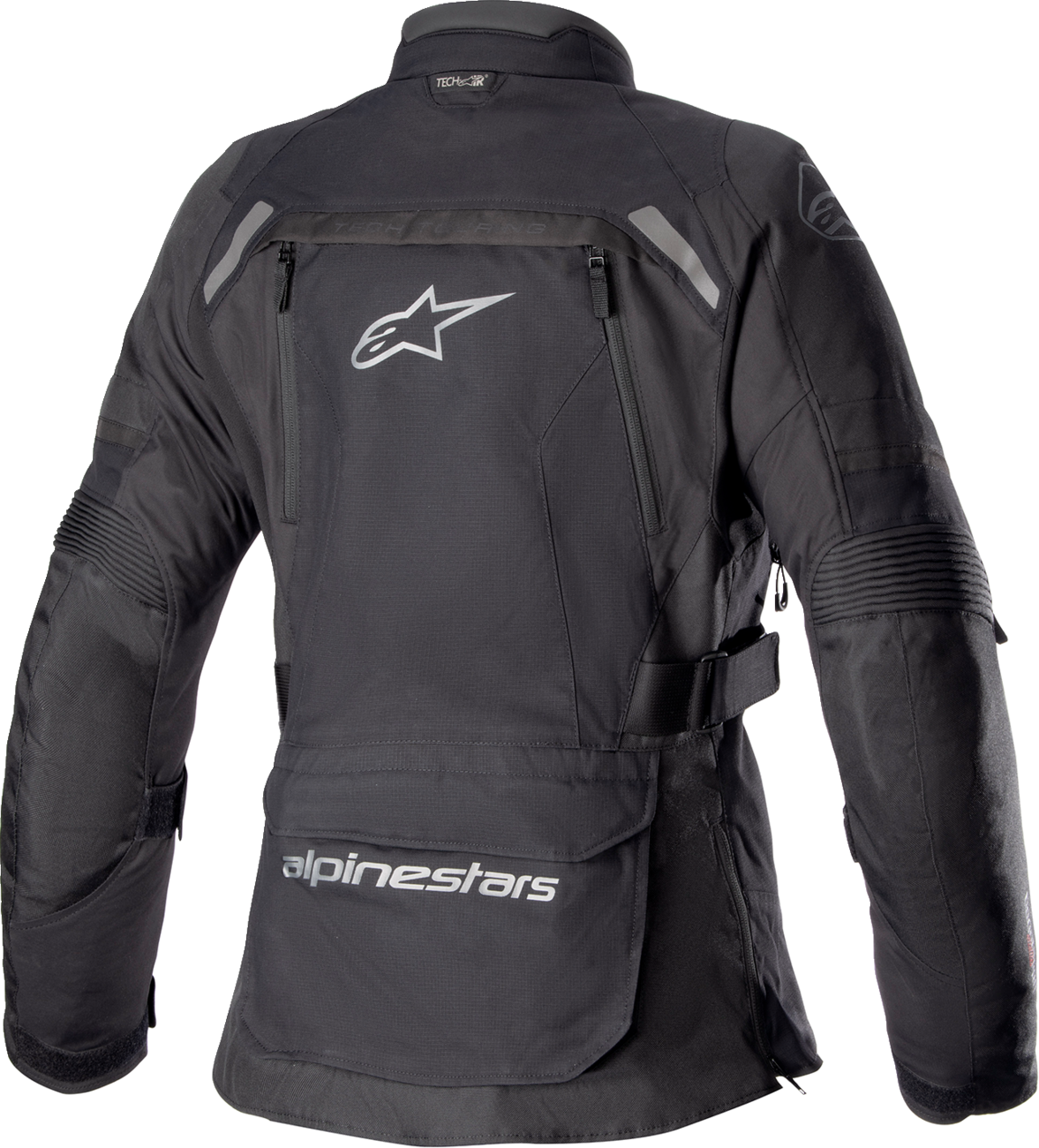 Black ALPINESTARS Stella Bogota Drystar® motorcycle jacket with protective features, displayed on a neutral background.
